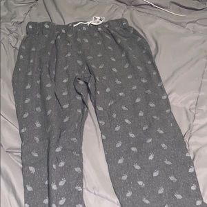 bunny flannel pajama pants